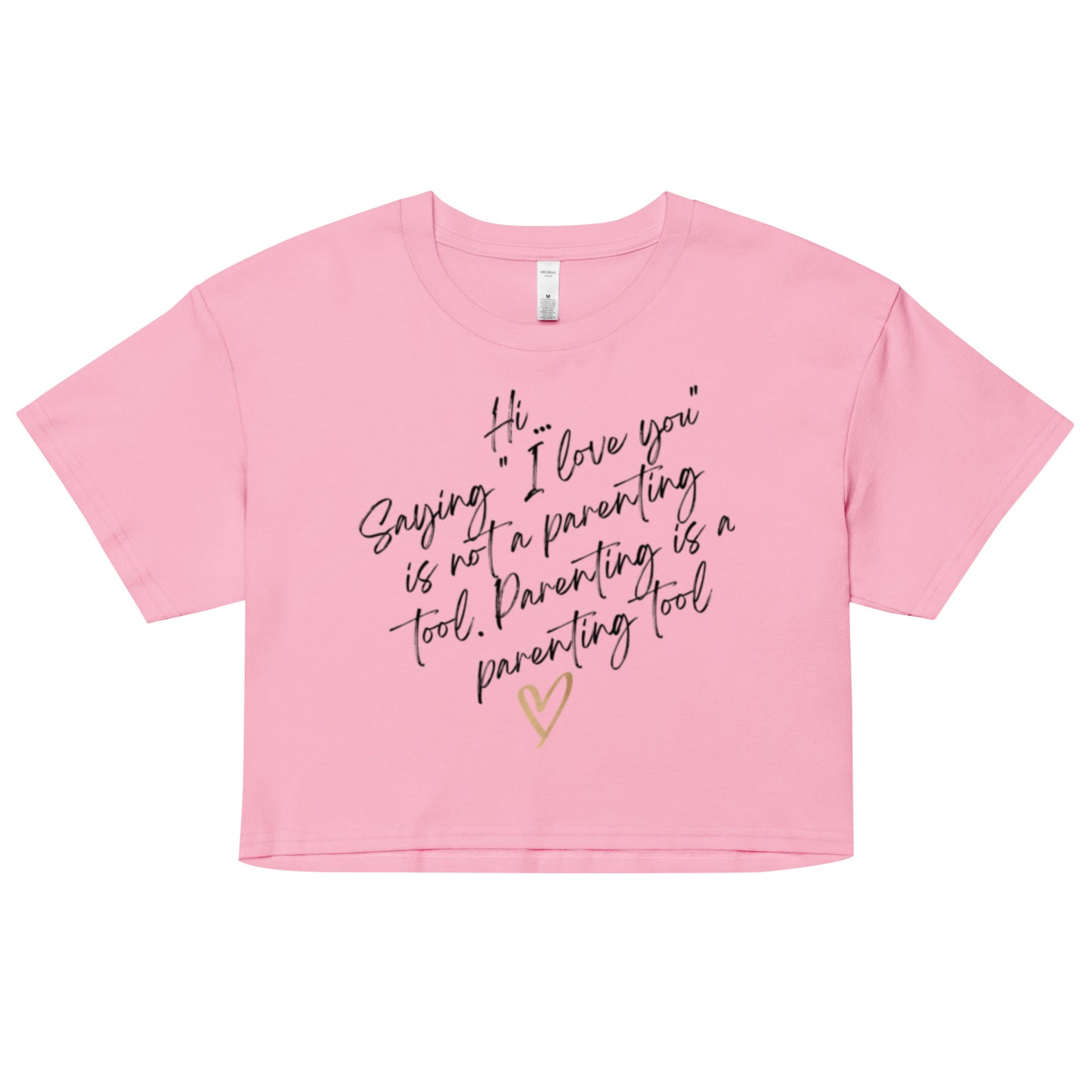 "Parenting" Women’s crop top