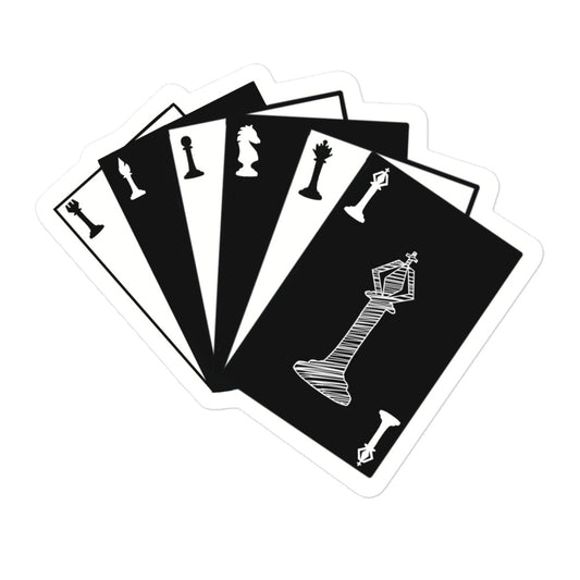 Royal Tyrants Chess Card Stickers (blk)