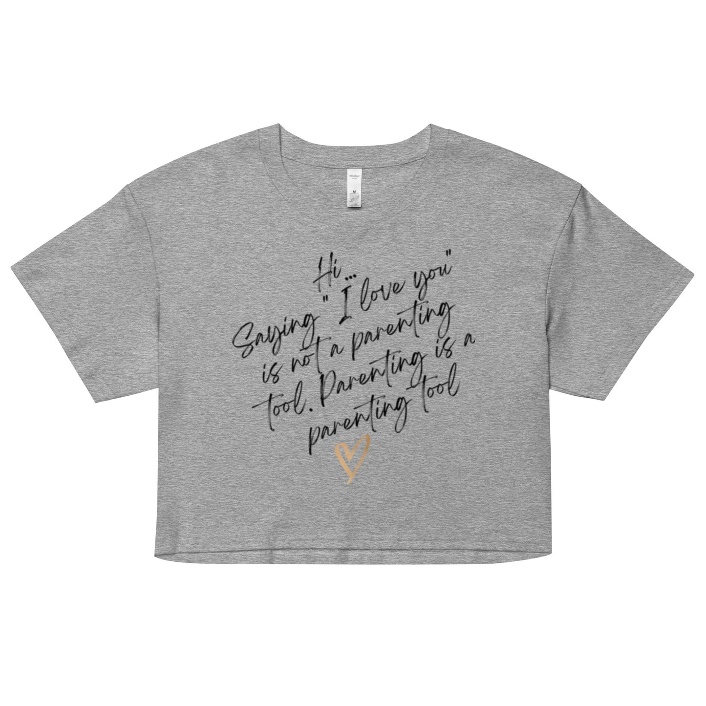 "Parenting" Women’s crop top