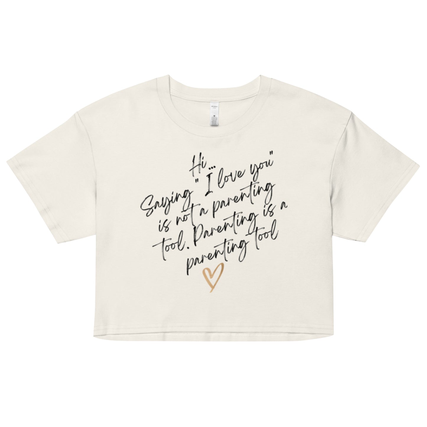 "Parenting" Women’s crop top