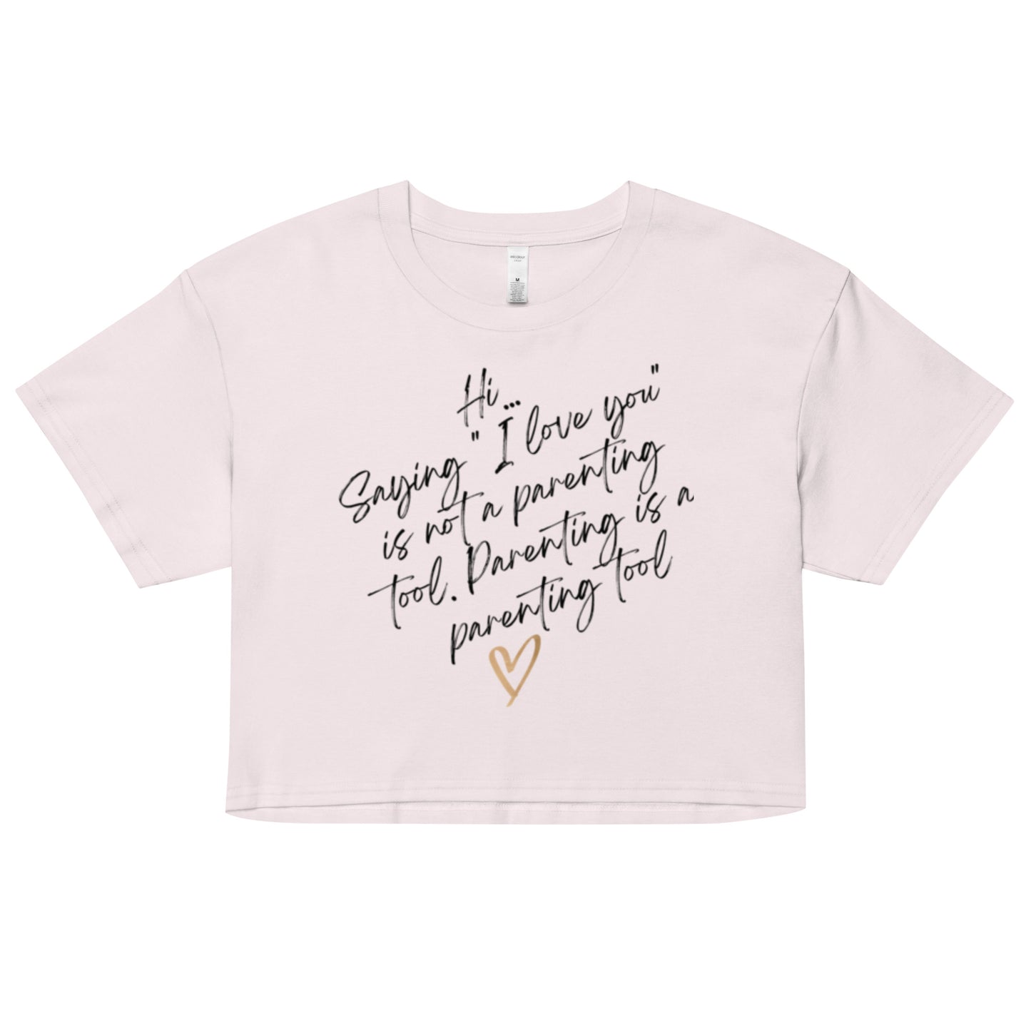 "Parenting" Women’s crop top