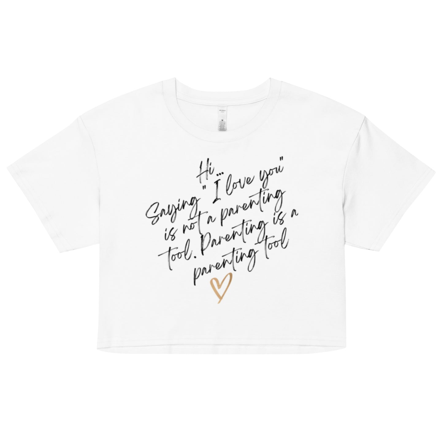 "Parenting" Women’s crop top